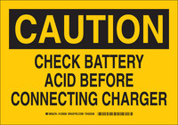 imagen de Brady B-555 Aluminio Rectángulo Letrero de material peligroso Amarillo - 10 pulg. Ancho x 7 pulg. Altura - 125934
