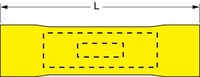 imagen de 3M Scotchlok MV10BCK Yellow Seamless Vinyl Seamless Butt Connector - 1.2 in Length - 0.218 in Max Insulation Outside Diameter - 0.142 in Inside Diameter - 02078