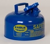 imagen de Eagle Lata de seguridad UI-25-SB - Azul - 2.5 gal Capacidad - Acero galvanizado en caliente calibre 24 - 00467