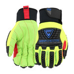 imagen de West Chester R2 87800 Yellow/Black XL Cotton Work Gloves - Wing Thumb - ANSI A2 Cut Resistance - 87800/XL