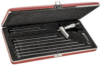 imagen de Starrett Medidor de profundidad micrométrico - longitud de 2 pulg. - Media base - diámetro de 5/32 pulg. - 443Z-9RL