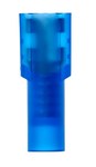 imagen de 3M Highland FDI14-250Q Blue Butted Nylon Plastic Butted Quick-Disconnect Terminal - 0.87 in Length - 0.37 in Wide - 0.08 in Inside Diameter - 60001