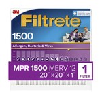 imagen de 3M Filtrete 20 in x 20 in x 1 in 2002DC-6 MERV 12, 1500 MPR Air Filter - 02002