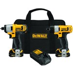 imagen de DEWALT Max Kit de destornillador de impacto/atornillador - 12 V Max Li-Ion - DCK210S2