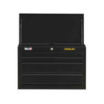 imagen de Stanley 100 Series 17 1/2 pulg. Caja de herramientas - 4 Cajones - Acero - STST22643BK