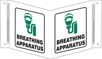 imagen de Brady Acrílico Rectángulo Cartel de aparato de respiración Blanco - 9 pulg. Ancho x 6 pulg. Altura - 132239