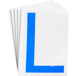 imagen de Brady Toughstripe 121761 Etiqueta en forma de letra - L - Azul - 6 pulg. x 8 pulg. - B-514