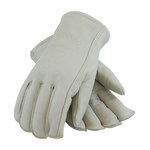 imagen de PIP 77-298 White Large Grain Cowhide Leather Driver's Gloves - Keystone Thumb - 10.25 in Length - 77-298/L