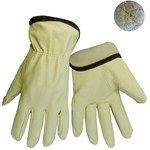 imagen de Global Glove 3200PTH White Large Grain Pigskin Cold Condition Gloves - Keystone Thumb - Cold Keep Insulation - 3200PTH/LG