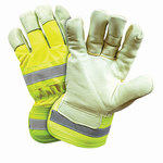 imagen de West Chester Yellow Large Grain Pigskin Cold Condition Gloves - Wing Thumb - Thinsulate Insulation - HVY5555/L