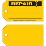imagen de Brady 86776 Negro sobre amarillo Cartulina Etiqueta de mantenimiento - Ancho 5 3/4 pulg. - Altura 3 pulg. - B-853