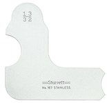 imagen de Starrett Acero Medidor de radio - 167-13/32