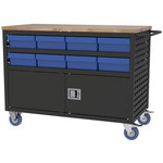 imagen de Akro-mils Carro de estante con persianas MA4824BLD3 - 800 lb capacidad - Negro - Acero
