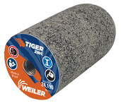 imagen de Weiler Tiger Zirc Zirconia Alumina Enchufe abrasivo - 1 1/2 pulg. longitud - Agujero Central 3/8-24 UNF - 68326