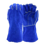 imagen de PIP IRONCAT Blue XL Split Cowhide Leather Welding Glove - Wing Thumb - 945/XL
