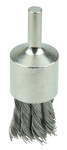 imagen de Weiler Stainless Steel Cup Brush - Shank Attachment - 3/4 in Diameter - 0.020 in Bristle Diameter - Cup Material: Nickle-Plated - 10388