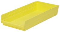 imagen de Akro-mils 513 cu in Amarillo Polímero de grado industrial Estante Contenedor de almacenamiento - longitud 23 5/8 pulg. - Ancho 11 1/8 pulg. - Altura 4 pulg. - Compartimientos 1 - 30174 YELLOW
