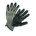 imagen de West Chester PosiGrip 713SNF Black/Gray X-Small Nylon Work Gloves - EN 388 1 Cut Resistance - Nitrile Palm Only Coating - 8 in Length - 713SNF/XS