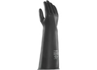 imagen de Ansell Marigold ME104 Black 7.5 Chemical-Resistant Gloves - 17 in Length - Smooth Finish