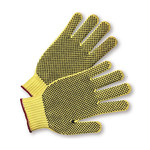 imagen de PIP 35KDBS Yellow Medium Kevlar Cut-Resistant Gloves - ANSI A3 Cut Resistance - PVC Both Sides Coating - 35KDBS/M