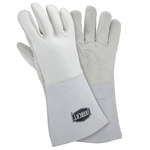 imagen de West Chester 9061 Off-White Medium Grain Welding Glove - Straight Thumb - 14 in Length - 9061/M