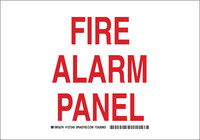 imagen de Brady B-555 Aluminio Rectángulo Cartel de alarma de incendios Blanco - 14 pulg. Ancho x 10 pulg. Altura - 127341