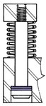 imagen de Precision Brand Resorte de Acero Cuña de acortamiento del tornillo de hombro - 0.501 in D.I. - 26142