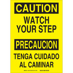 imagen de Brady B-401 Poliestireno Rectángulo Cartel de prevención de caída Blanco - Idioma Inglés/Español - 38700