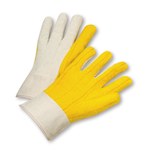 imagen de West Chester M18BT White/Yellow Large Cotton Work Gloves - Straight Thumb - 10.75 in Length