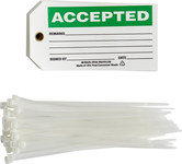 imagen de Brady 76150 Negro/Verde sobre blanco Poliéster Etiqueta de seguridad del equipo - Ancho 3 pulg. - Altura 5 3/4 pulg. - B-851