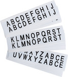 imagen de Brady 9712-LTR KIT Kit de etiquetas de letras - A a Z - Negro sobre blanco - 21/32 pulg. x 3/4 pulg.