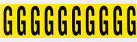 imagen de Brady 3440-G Etiqueta en forma de letra - G - Negro sobre amarillo - 7/8 pulg. x 2 1/4 pulg. - B-498