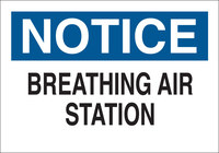 imagen de Brady B-555 Aluminio Rectángulo Cartel de aparato de respiración Blanco - 10 pulg. Ancho x 7 pulg. Altura - 41200