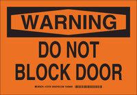 imagen de Brady B-555 Aluminio Rectángulo Letrero de puerta Naranja - 10 pulg. Ancho x 7 pulg. Altura - 127074