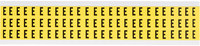 imagen de Brady 3410-E Etiqueta en forma de letra - E - Negro sobre amarillo - 11/32 pulg. x 1/2 pulg. - B-498