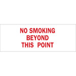 imagen de Brady B-302 Poliéster Rectángulo Letrero de no fumar Blanco - 14 pulg. Ancho x 5 pulg. Altura - Laminado - 88434