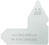 imagen de Starrett Acero Medidor de radio - 167M-1 1/2