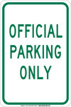 imagen de Brady B-555 Aluminio Rectángulo Cartel de información, restricción y permiso de estacionamiento Blanco - 12 pulg. Ancho x 18 pulg. Altura - 129738