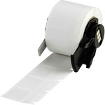 imagen de Brady M6-18-427 Etiquetas autolaminables para cables y alambres - 0.75 pulg. x 1 pulg. - Vinilo - Blanco, transparente - B-427