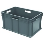 imagen de Akro-mils Contenedor de pared recta 37682 - Gris - Polímero de grado industrial - 23 3/4 pulg. x 15 3/4 pulg. x 12 1/4 pulg. - 37682 GREY