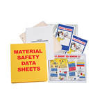 imagen de Brady Carpeta de hojas de datos GHS y MSDS BR823A - Inglés - Rojo sobre amarillo - 45336