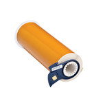 imagen de Brady 99170 Rollo de etiquetas para impresora - 10 pulg. x 50 pies - Poliéster - Naranja - B-569