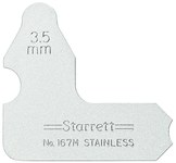 imagen de Starrett Acero Medidor de radio - 167M-3 1/2
