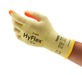 imagen de Ansell Hyflex 11-515 Orange/Yellow 7 Cut-Resistant Gloves - ANSI-ISEA A5 Cut Resistance - Nitrile Palm & Fingers Coating - 11-515 PP SZ 7