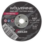 imagen de Weiler Wolverine Cut-Off Wheel 56128 - Type 1 (Straight) - 2 in - Aluminum Oxide - 60 - T