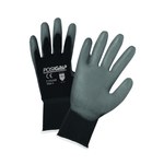 imagen de West Chester PosiGrip 713SUGB Black/Gray Large Nylon Work Gloves - Polyurethane Palm Only Coating - 9.5 in Length - 713SUGB/L