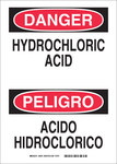 imagen de Brady B-401 Poliestireno Rectángulo Señal de advertencia química Blanco - Idioma Inglés/Español - 39075