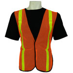 imagen de Global Glove Frogwear GLO-10O Chaleco de alta visibilidad GLO-10O-1in - Universal - Plástico - Naranja/Plateado/Amarillo - ANSI clase 2 - GLO-10O-1IN