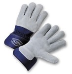 imagen de West Chester IC65 Blue XL Split Cowhide Heat-Resistant Glove - Wing Thumb - 10.75 in Length - IC65/XL