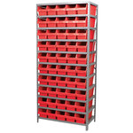 imagen de Akro-mils Shelfmax Sistema de estantería fijo AS1879098 - Acero - 11 estantes - 50 gavetas - AS1879098 RED